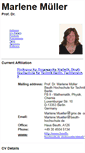 Mobile Screenshot of marlenemueller.de