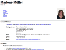 Tablet Screenshot of marlenemueller.de